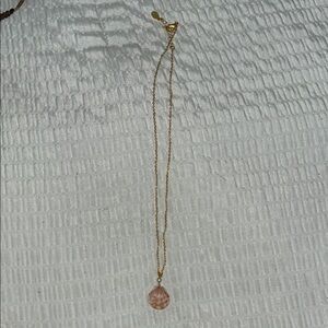 Elegant Gold and Pink Shell Necklace